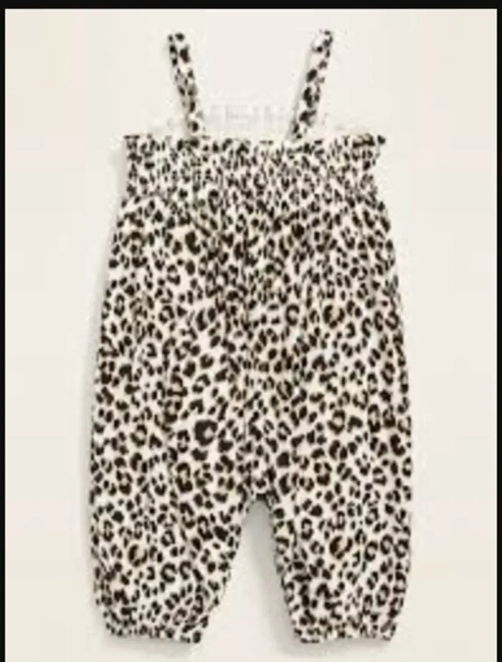 Old Navy Cheetah Smocked Romper Animal Print Leopard 18-24 Months Toddler Girls